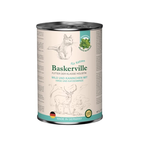 Корм вологий для котів Baskerville оленина кролик 400г - фото 1